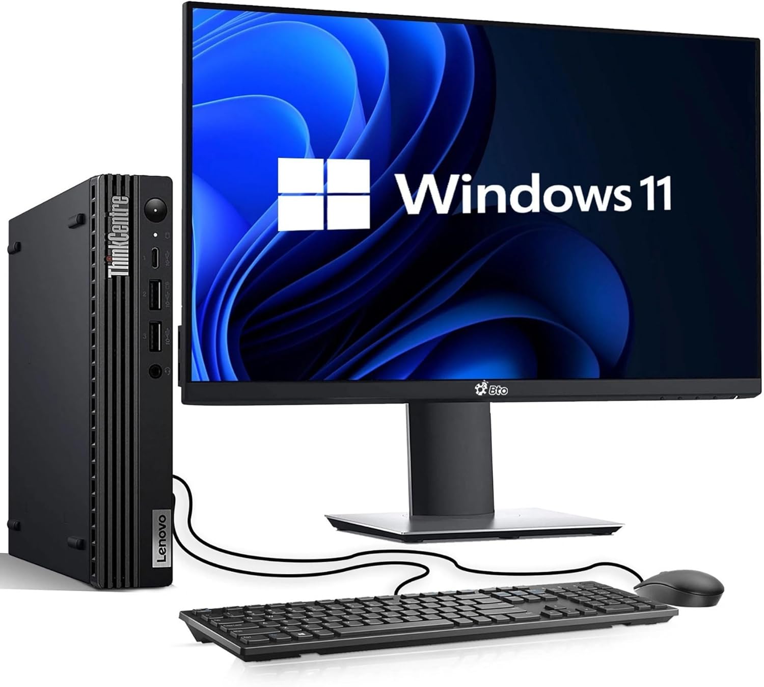 Lenovo ThinkCentre M80q Mini Desktop PC i5-12th Gen. DDR5 RAM Windows 11 Pro Renewed